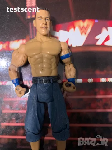 Екшън фигура WWE John Cena Джон Сина Cenation Jakks 2004 2005 LBlue figure играчка, снимка 2 - Колекции - 48438368