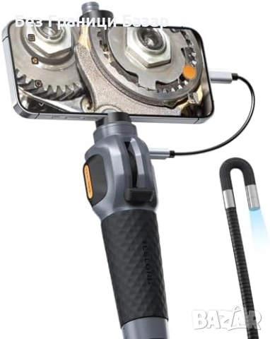 Нов USB-C Ендоскоп Камера Двупосочна 210° HD 1080p 5ft Сонда инстепция