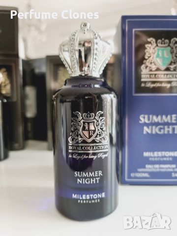  Унисекс Парфюм MILESTONE Summer Night 100ML EDP* Вдъхновен от Clive Christian Jump Up & Kiss Me , снимка 3 - Унисекс парфюми - 46083684