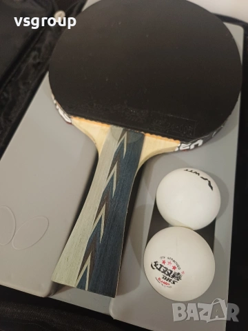 DHS power G9 + гуми DHS skyline. Като ново, снимка 2 - Тенис - 53054874