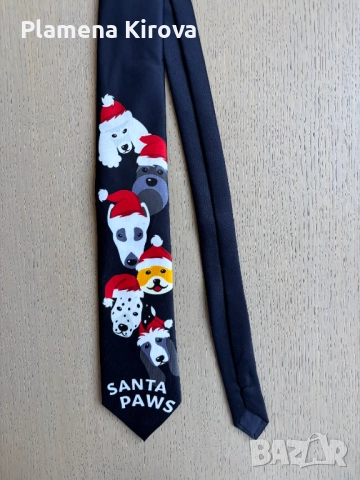 Коледна вратовръзка Santa Paws, снимка 3 - Коледни подаръци - 52204973