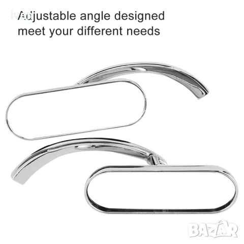 намаление Комплект огледала за обратно виждане универсални 11.4x3.8cm, мотоциклети с диаметър 8/10mm, снимка 2 - Части - 49976580