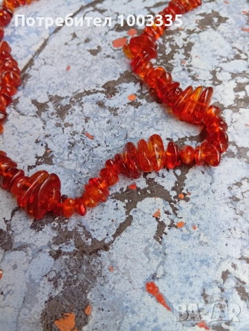 Гердан от естествен кехлибар , снимка 4 - Колиета, медальони, синджири - 54216847