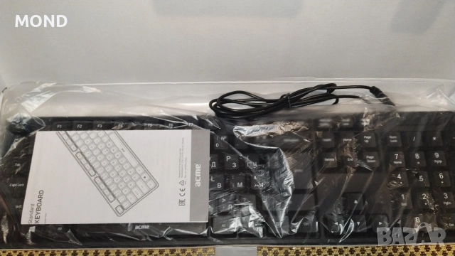Клавиатура ACME - USB /кирилица, снимка 2 - Клавиатури и мишки - 52868252