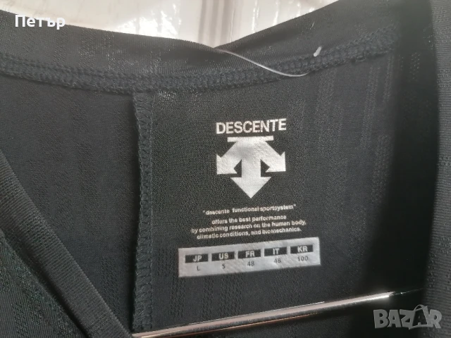 Продавам чисто нова черна дамска лятна ефирна бързосъхнеща тениска Descente , снимка 6 - Тениски - 50700252