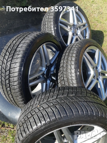 Мерцедес 4 джанти 5х120 с хубави гуми 245/40/18, снимка 2 - Гуми и джанти - 53836548