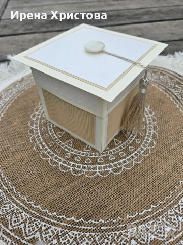 Картичка - кутия за абитуриентка. Плик за пари., снимка 3 - Други - 53891147