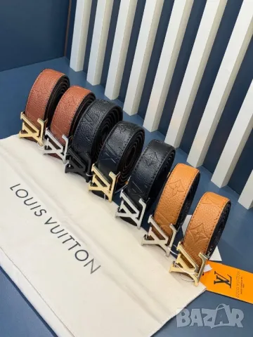 колани от естествена кожа в кутия gucci 3см