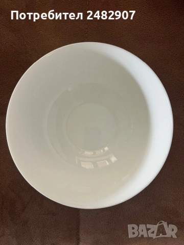 Бяла купа за салата, снимка 4 - Чинии - 53691331