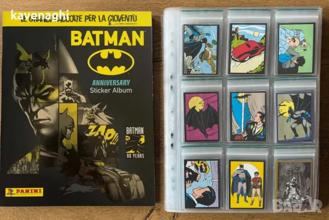 Продавам: Panini колекция Batman 80 Years Anniversary албум + 192 стикера + 36 карти, снимка 2 - Колекции - 47237986