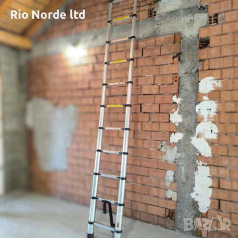 Стълба алуминиева телескопична 3,8м, 150кг, 13 секции, снимка 11 - Други инструменти - 53338743