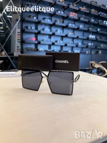 очила с черен обикновен калъф и Ув защита chanel, снимка 9 - Слънчеви и диоптрични очила - 52225522