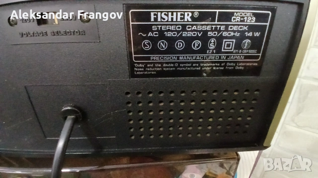 FISHER CR - 123 made in Japan , снимка 8 - Декове - 53931198