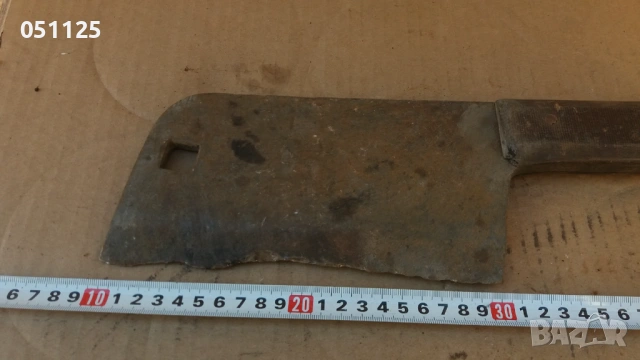 масивен кован сатър за месо , снимка 4 - Антикварни и старинни предмети - 53026270