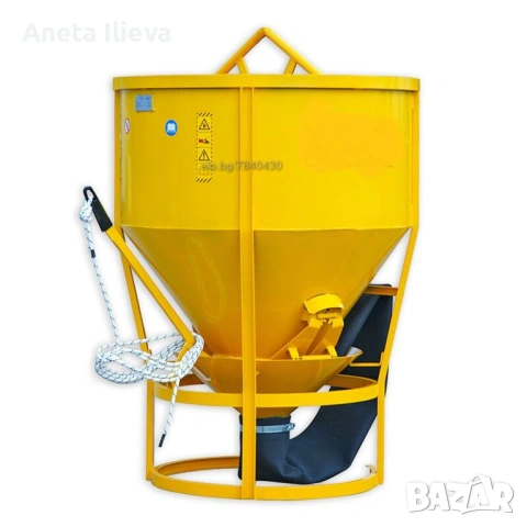 италиански кюбел за бетон с вместимост 500 л и гумен ръкав, снимка 2 - Други машини и части - 53305230