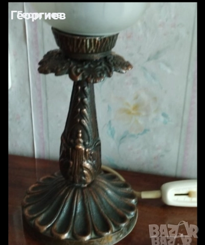 Полилей за стена.Стара газена лампа.Нощни лампи., снимка 5 - Полилеи - 39587822