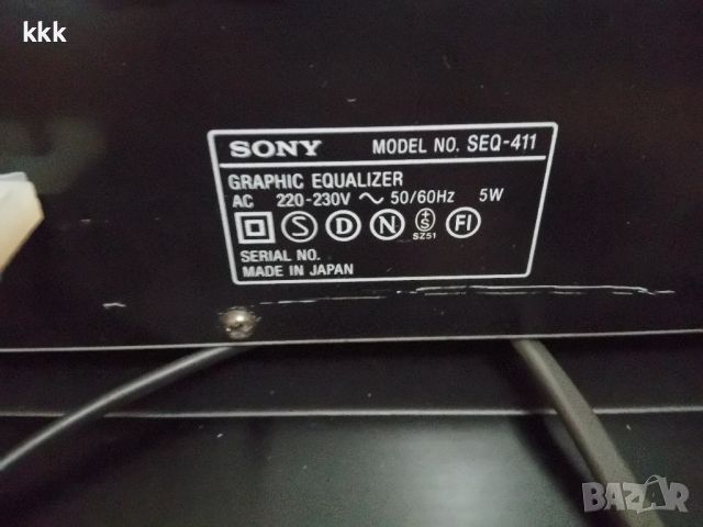 sony  7 band SEQ 411, снимка 7 - Ресийвъри, усилватели, смесителни пултове - 45196012