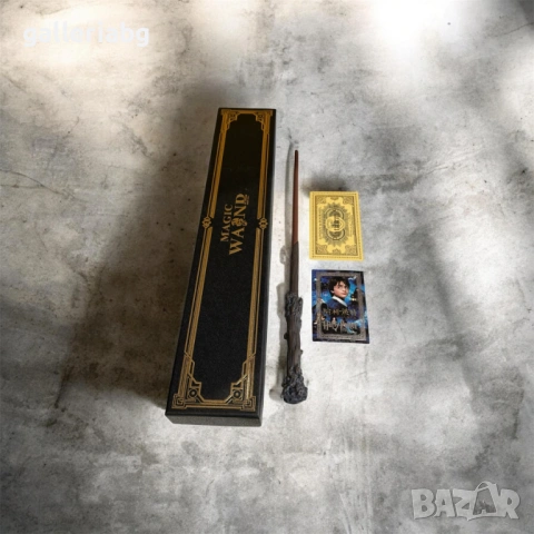 Магическа пръчка Harry Potter с кутия и аксесоари – Gift Set, снимка 4 - Колекции - 53919484