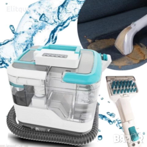 Портативна прахосмукачка с пара – 2 в 1 мокро и сухо почистване на мебели, дивани и килими, 1700W, снимка 5 - Прахосмукачки - 52711269