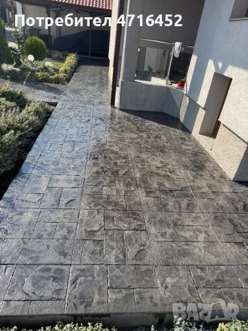 Щампован шлайфан бетон топ, снимка 5 - Други - 53191916