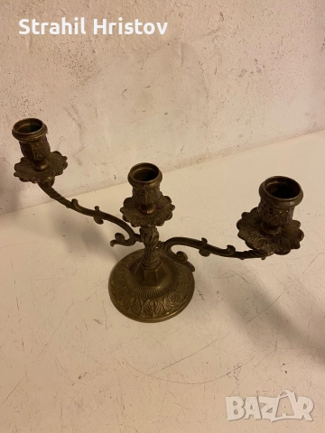 Свещници от месинг 4 бр, снимка 7 - Други ценни предмети - 51607909