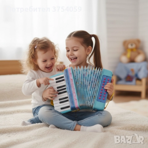 Детски акордеон с реалистично звучене Cheerful Song, снимка 2 - Музикални играчки - 52261824