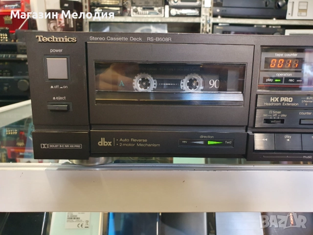 Касетен дек Technics RS-B608B В отлично техническо и визуално състояние., снимка 3 - Декове - 48205538