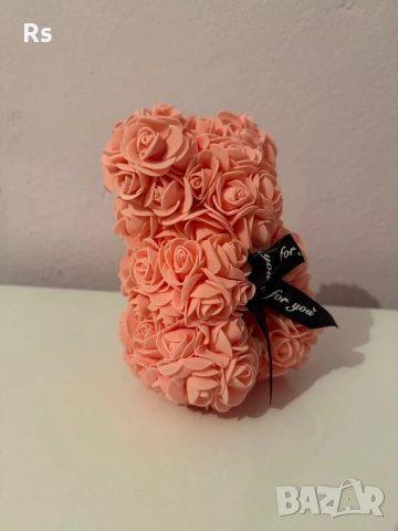 Мече от рози със панделка, снимка 7 - Изкуствени цветя - 53067253