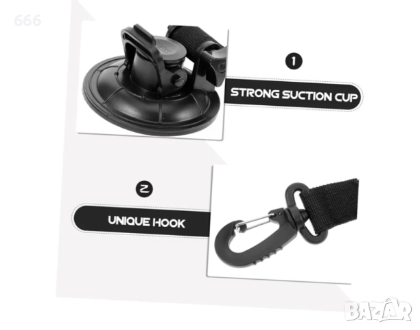 Монтажна кука с вендуза, снимка 3 - Други стоки за дома - 52908497