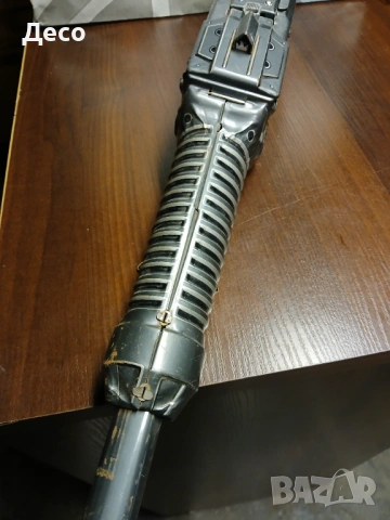 Стара японска ламаринена играчка картечница., снимка 5 - Колекции - 53668674