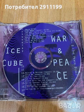 CD Ice Cube – War & Peace, Vol. 2, снимка 3 - CD дискове - 45303865