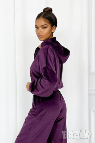 Дамски велурен комплект от две части Cloud, 3цвята , снимка 9 - Комплекти - 52698904