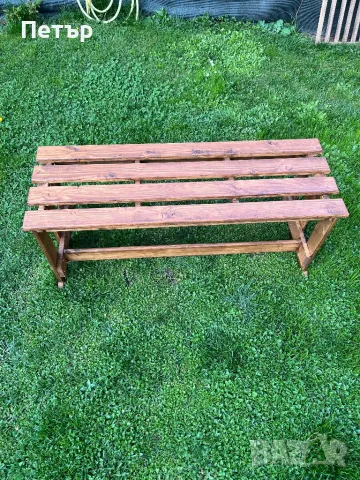 Градинска пейка изцяло от дърво, снимка 6 - Градински мебели, декорация  - 49931734