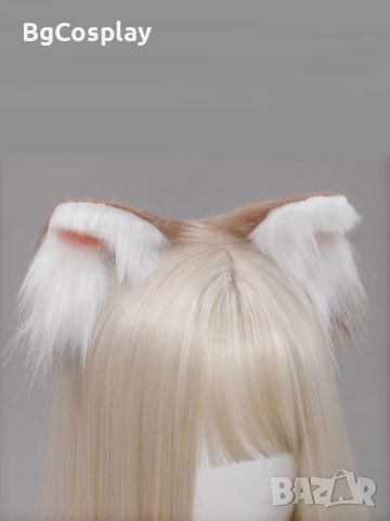 Реалистични котешки уши на фиби, снимка 5 - Аксесоари за коса - 46343296
