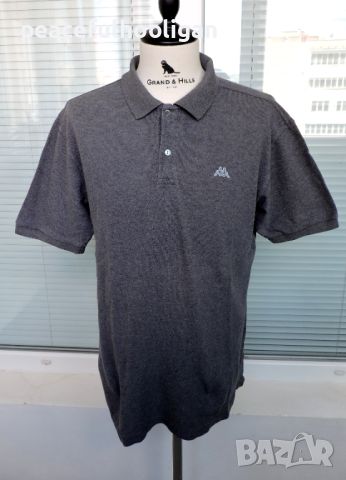 Kappa Men`s Casual Grey Polo T-Shirt Size L/XL -страхотна мъжка  тениска размер L/XL, снимка 1 - Тениски - 46295581