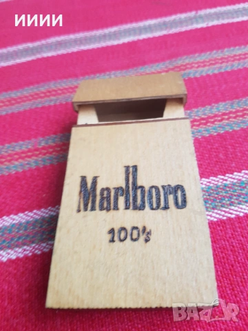 Табакера с кибрит MARLBORO , снимка 3 - Антикварни и старинни предмети - 53372221