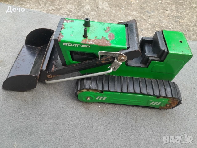 Стара СОЦ. Ламаринена играчка Булдозер БОЛГАР

