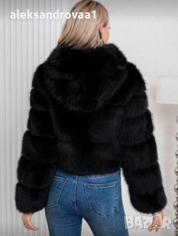 ✨ Пухкаво палто с качулка – ХИТ модел! , снимка 6 - Палта, манта - 52735018