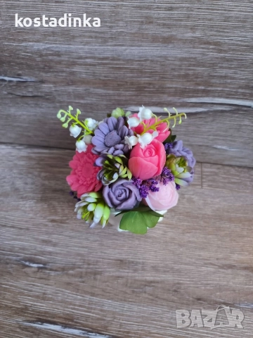 Сапунени букети, снимка 2 - Декорация за дома - 52982993