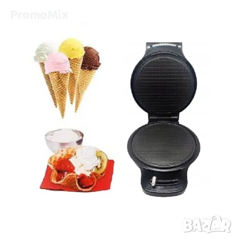 Уред за вафлени фунийки Ambiano GT-SF-WEH-03 1200W фунийки за сладолед Туч за вафлени блатове, снимка 1