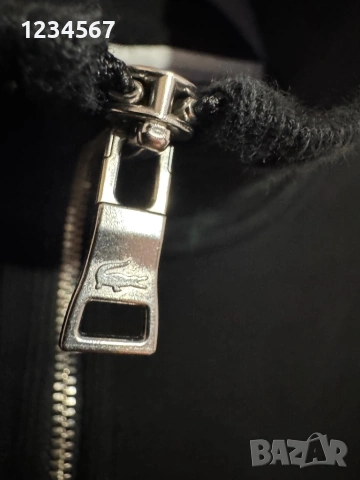 Lacoste Zip-Up High Neck Interlock Sweatshirt., снимка 3 - Пуловери - 53457790