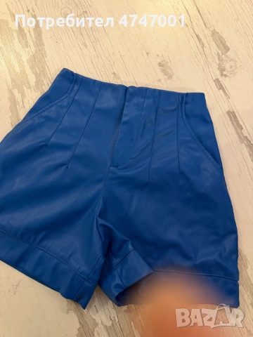 Calliope сини кожени панталонки