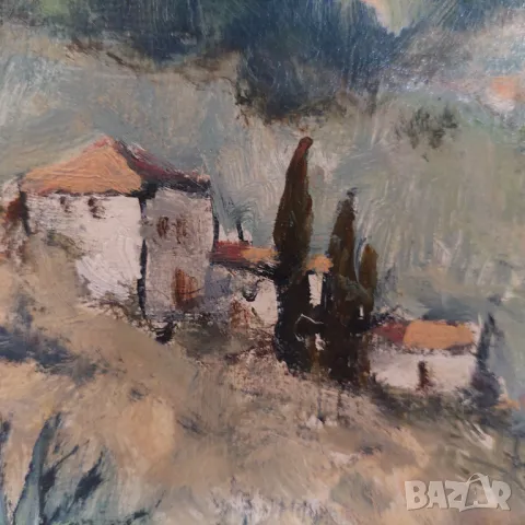 Картина Вили Алеков платно с рамка 82х42.5см, снимка 2 - Картини - 49844980