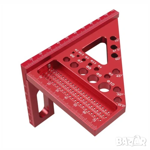 3D Алуминиев ъгъл, триъгълник за дървообработване, снимка 4 - Други инструменти - 53405204