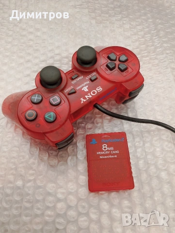 Playstation 2 контролер и мемори карта, снимка 2 - PlayStation конзоли - 53218988