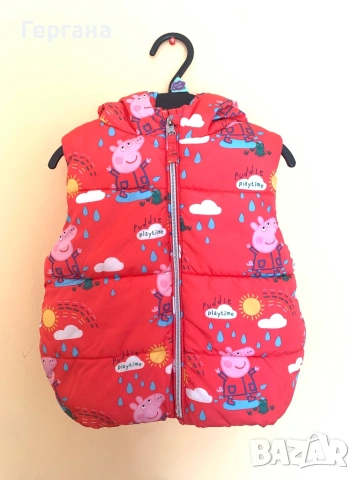 Грейка Peppa Pig 3-4 г (104 см) – като нова, топла, с качулка