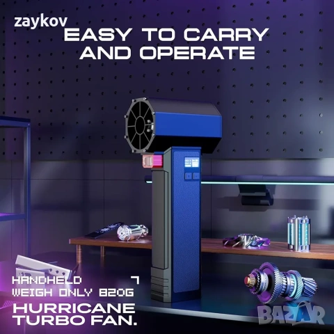 TurboZap Голям автомобилен изсушител за въздух и турбо вентилатор | 750W 3.6LB, снимка 4 - Друга електроника - 53180411
