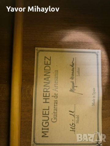класическа китара масив Miguel Hernandez, снимка 4 - Китари - 52345768