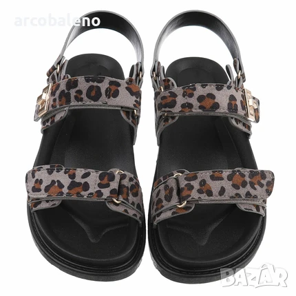 Дамски сандали на танкетка, 3цвята , снимка 5 - Сандали - 50579334