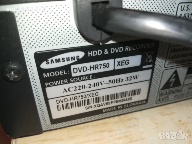 samsung hdd/dvd recorder-внос swiss 0509241339, снимка 4 - Плейъри, домашно кино, прожектори - 47139995